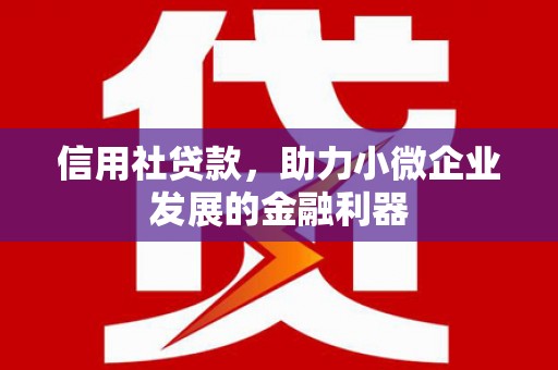 开鲁信用社贷款，助力小微企业发展的金融利器