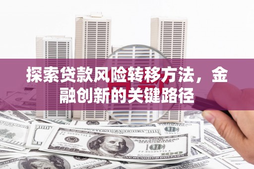 开鲁探索贷款风险转移方法，金融创新的关键路径