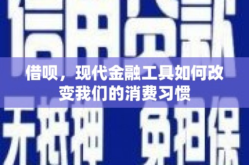 开鲁借呗，现代金融工具如何改变我们的消费习惯