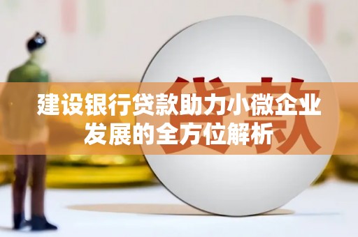 开鲁建设银行贷款助力小微企业发展的全方位解析
